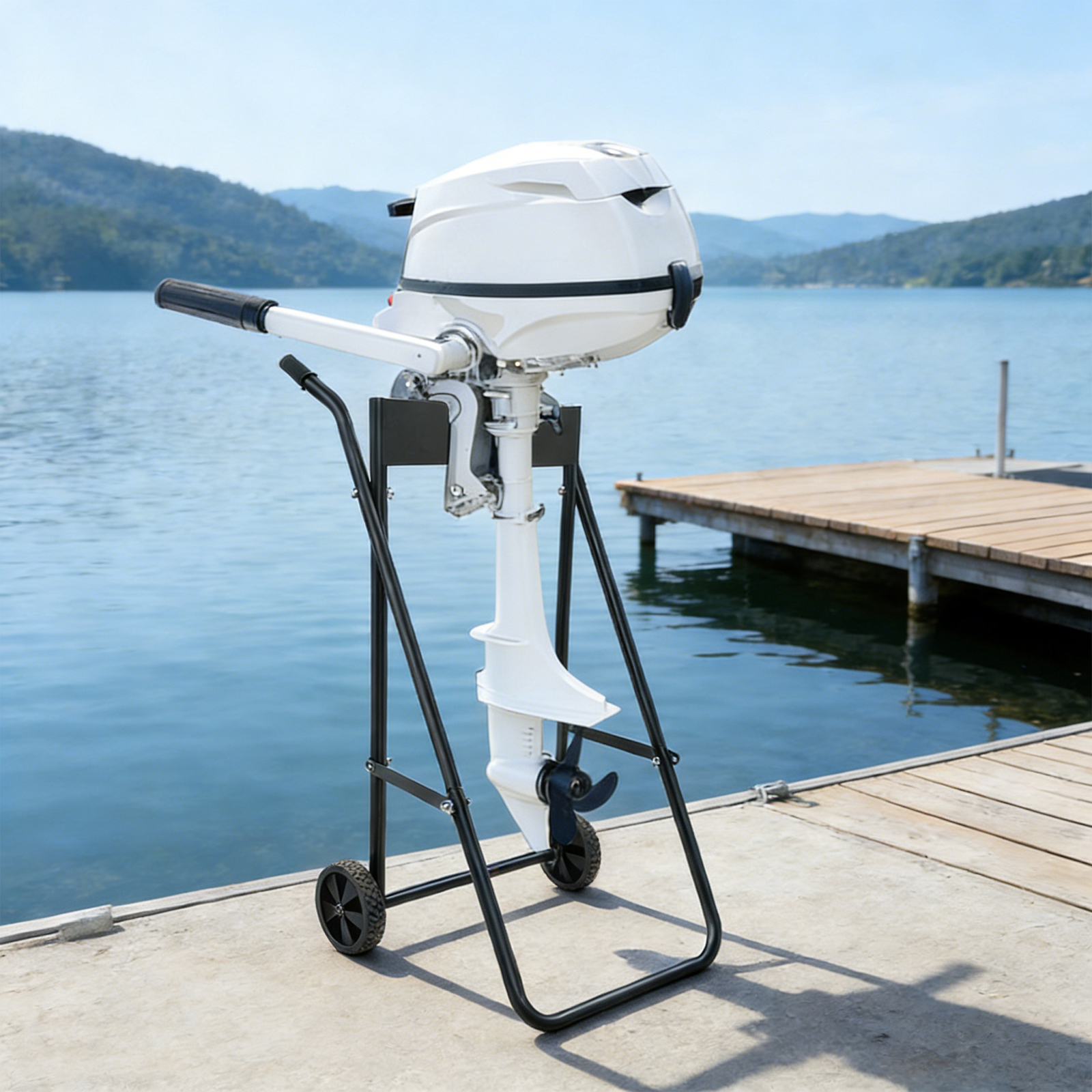 Engine Stand Heavy Duty - Outboard Motor Stand, Foldable Outboard Boat