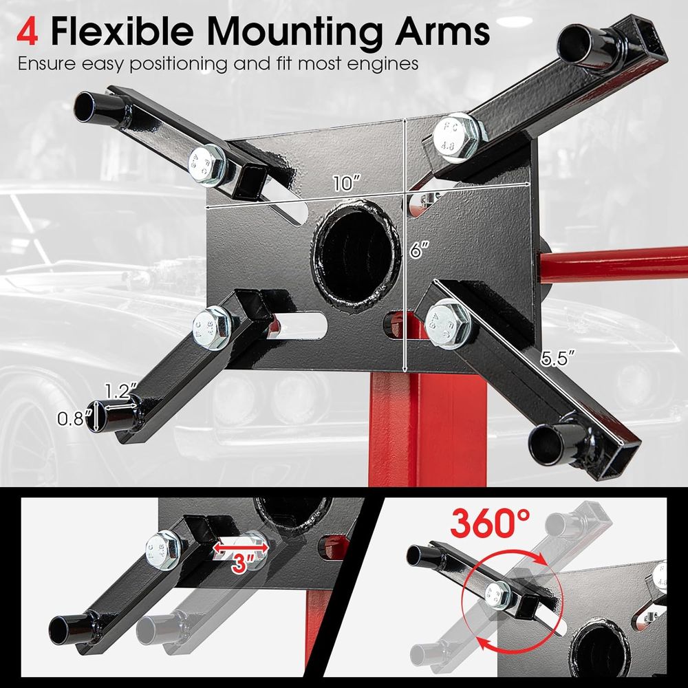 750 lbs Capacity Rotating Engi - огляд і ціна Engine Stand Heavy Duty